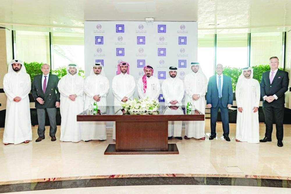 Officials at the signing of the agreement