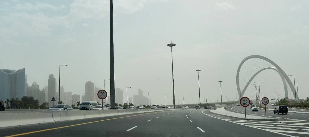 Dusty conditions in Doha Wednesday. PICTURE: Shaji Kayamkulam