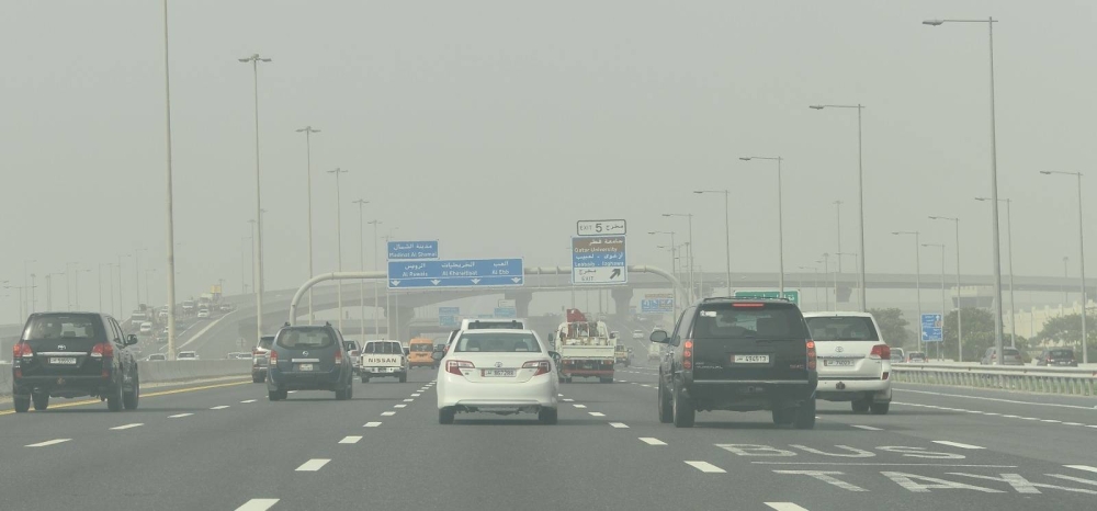 Dusty conditions in Doha Wednesday. PICTURE: Shaji Kayamkulam