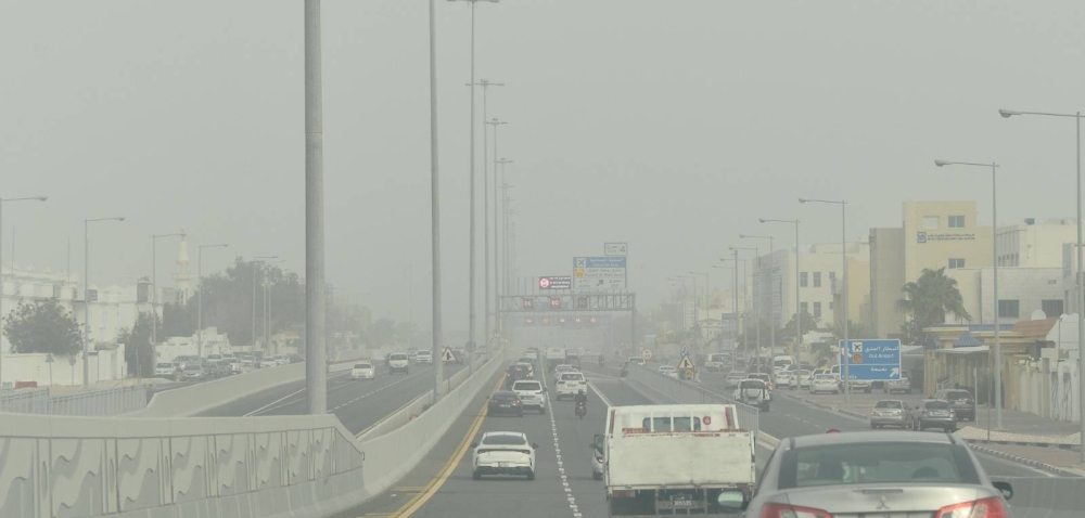 Dusty conditions in Doha Wednesday. PICTURE: Shaji Kayamkulam