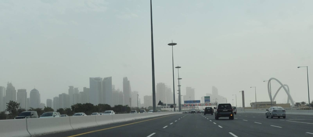 Dusty conditions in Doha Wednesday. PICTURE: Shaji Kayamkulam