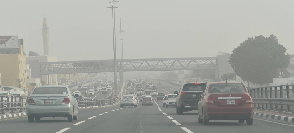 Dusty conditions in Doha Wednesday. PICTURE: Shaji Kayamkulam
