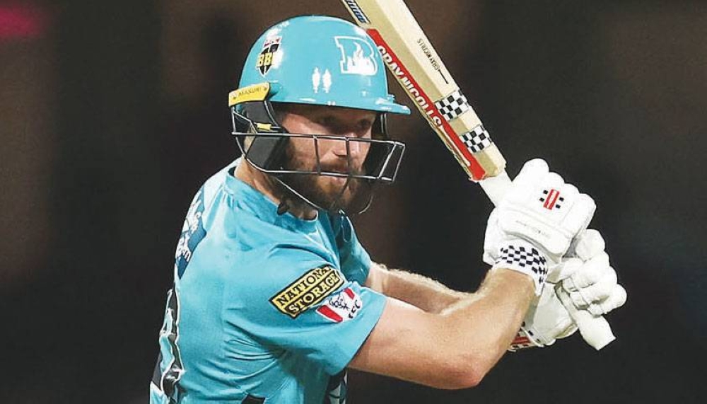 Brisbane Heat’s Michael Neser in action against Sydney Sixers in the Big Bash League match in Sydney on Thursday.
