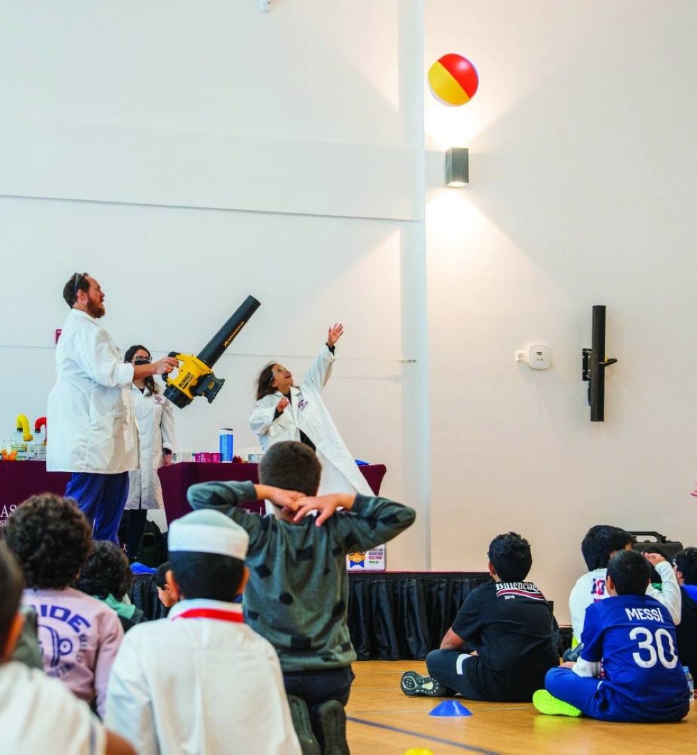 The goal of the roadshow is to entertain and educate students using engineering and science.