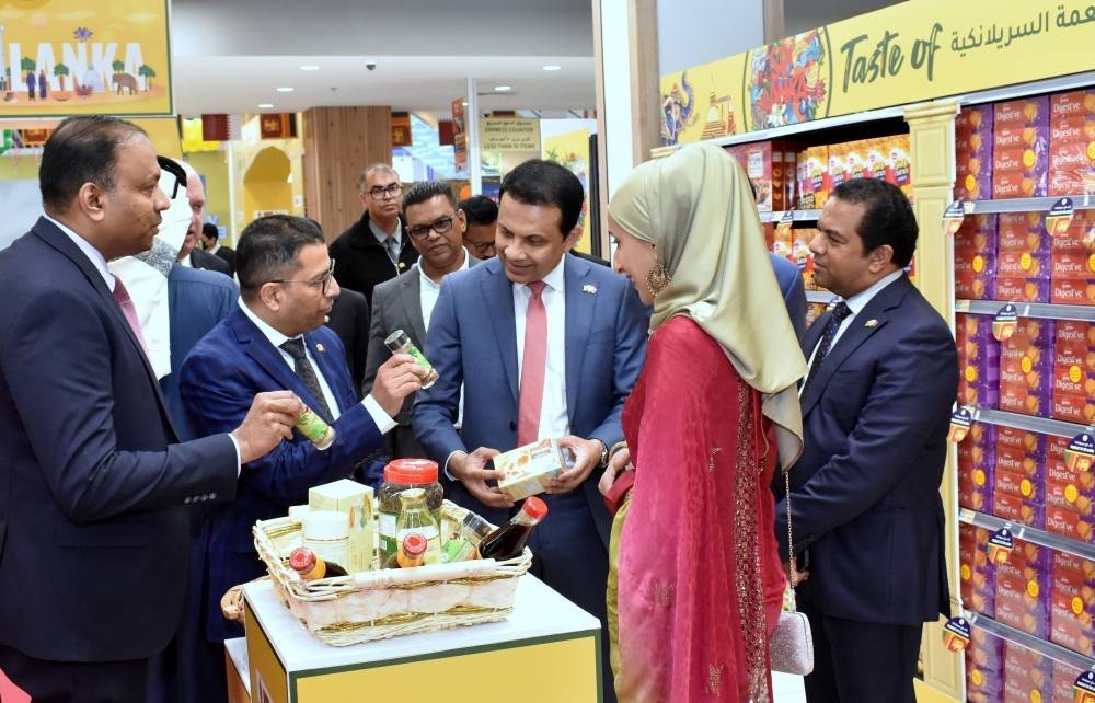 The ambassador views some of the items on display.  PICTURE: Thajudheen