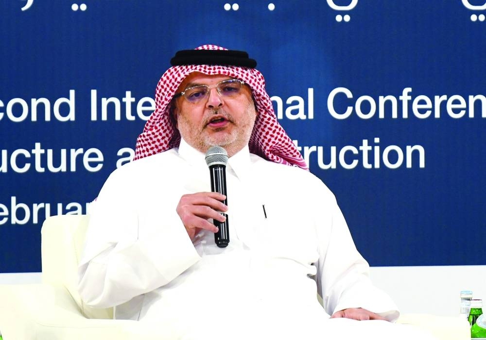 HE Dr Saad bin Ahmed al-Muhannadi addressing the congress Sunday. PICTURE: Shemeer Rasheed