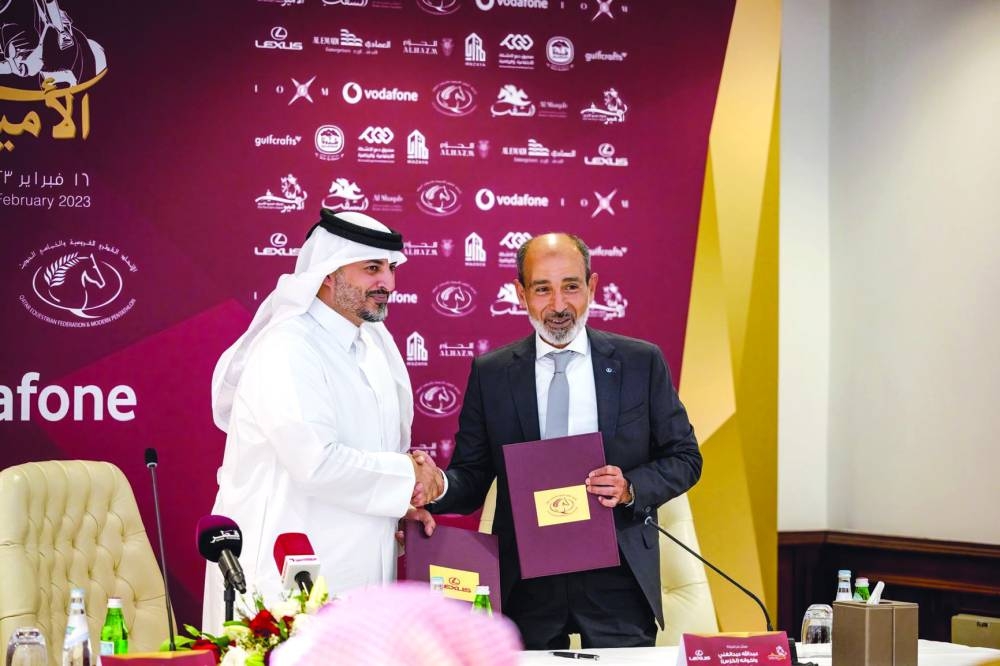 QEF signed sponsorship agreements with Abdullah AbdulGhani & Brothers for HH The Amir’s Sword Championship.