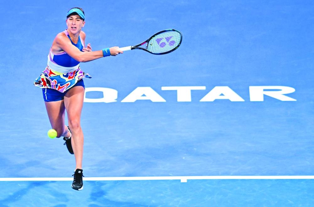 Seventh seed Belinda Bencic of Switzerland eased past qualifier Viktoriya Tomova of Bulgaria 6-0, 6-1. 