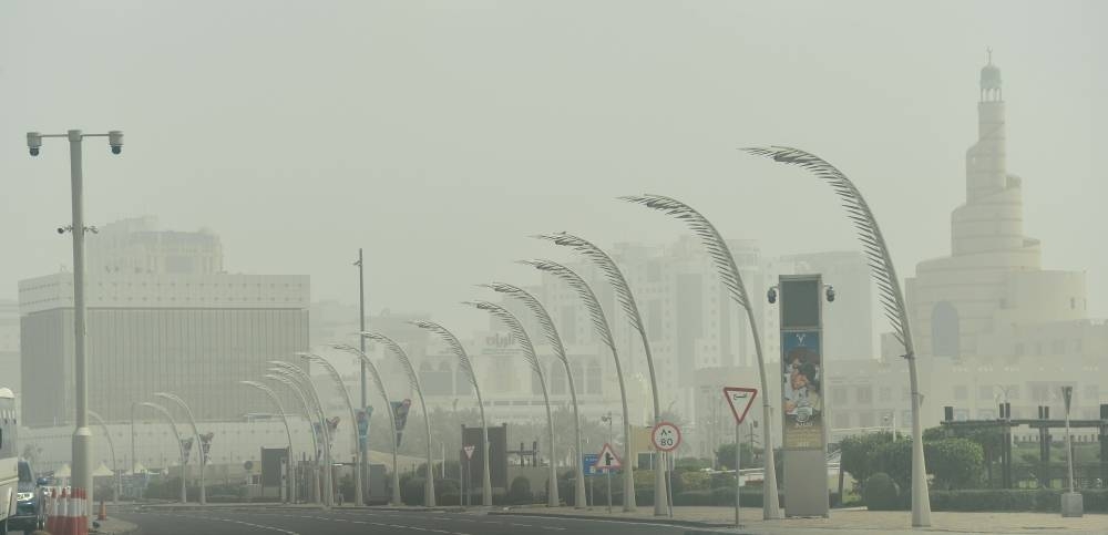 Dusty conditions in Doha on Wednesday. PICTURE: Shaji Kayamkulam and Thajudheen
