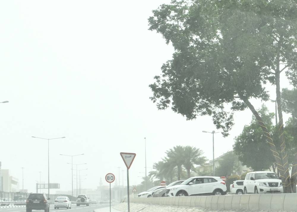 Dusty conditions in Doha on Wednesday. PICTURE: Shaji Kayamkulam and Thajudheen