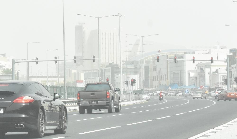 Dusty conditions in Doha on Wednesday. PICTURE: Shaji Kayamkulam and Thajudheen