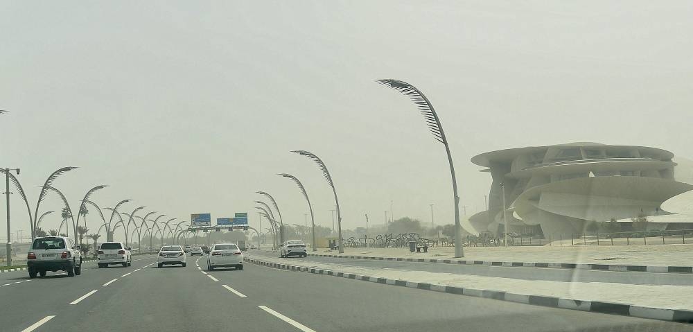 Dusty conditions in Doha on Wednesday. PICTURE: Shaji Kayamkulam and Thajudheen