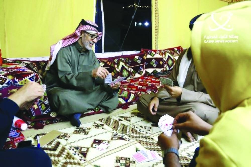 The Qatari culture is clearly reflected through the traditional aesthetic of the tent, which is traditionally called (Bayt Al Sha'ar).