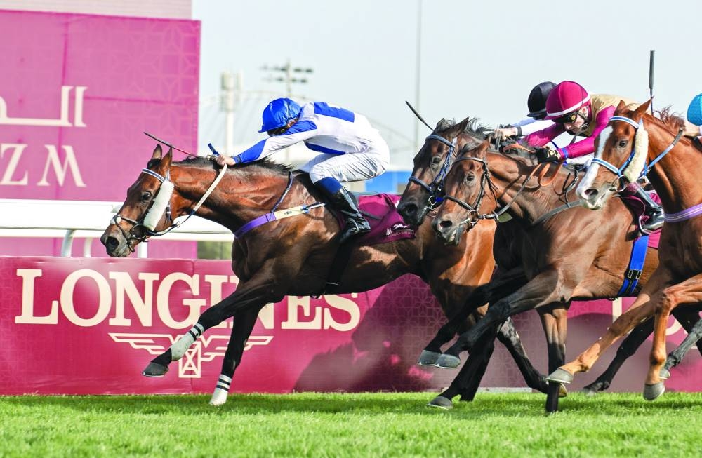 Mickael Barzalona leads King Pacha to victory in The HH The Amir Shalfa.