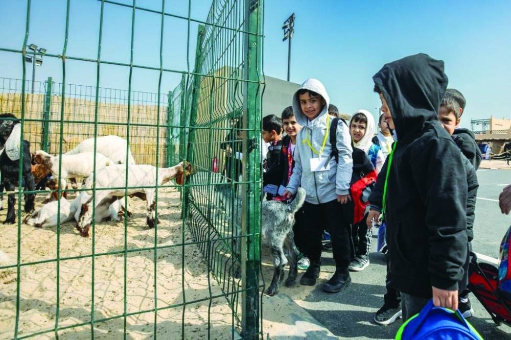The students toured various areas of the festival and the traditional souq in particular.