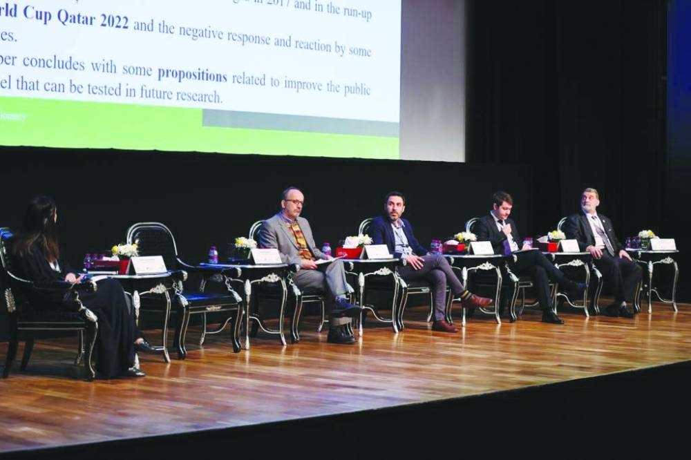 A panel in session at the conference Monday.