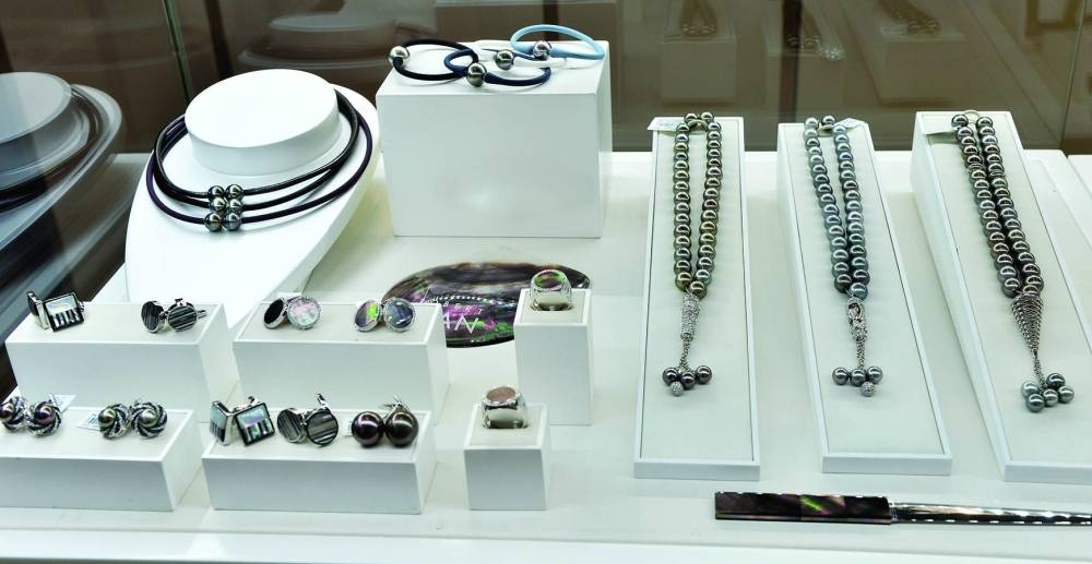 Robert Wan's men's collection on display at DJWE's Alfardan pavillion. PICTURE: Shaji Kayamkulam