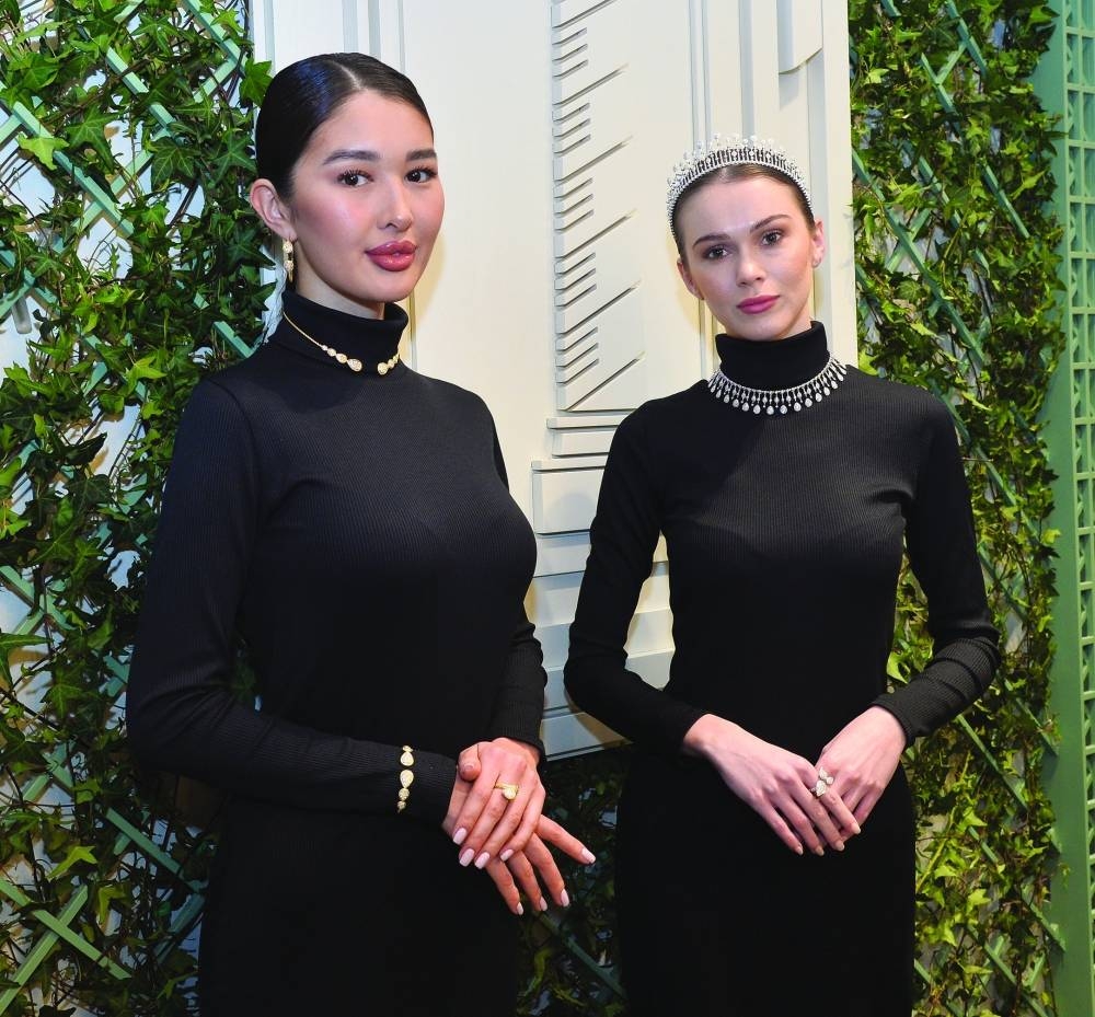 Models display some of the latest jewellery collections in the Fifty One East pavilion at DJWE 2023. PICTURE: Shaji Kayamkulam.