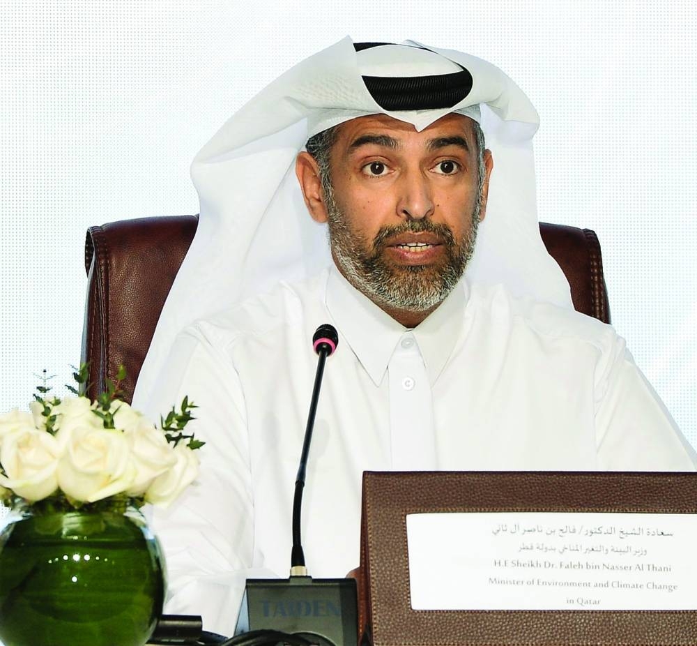 Le ministre a déclaré que le changement climatique est une priorité nationale et mondiale pour le Qatar