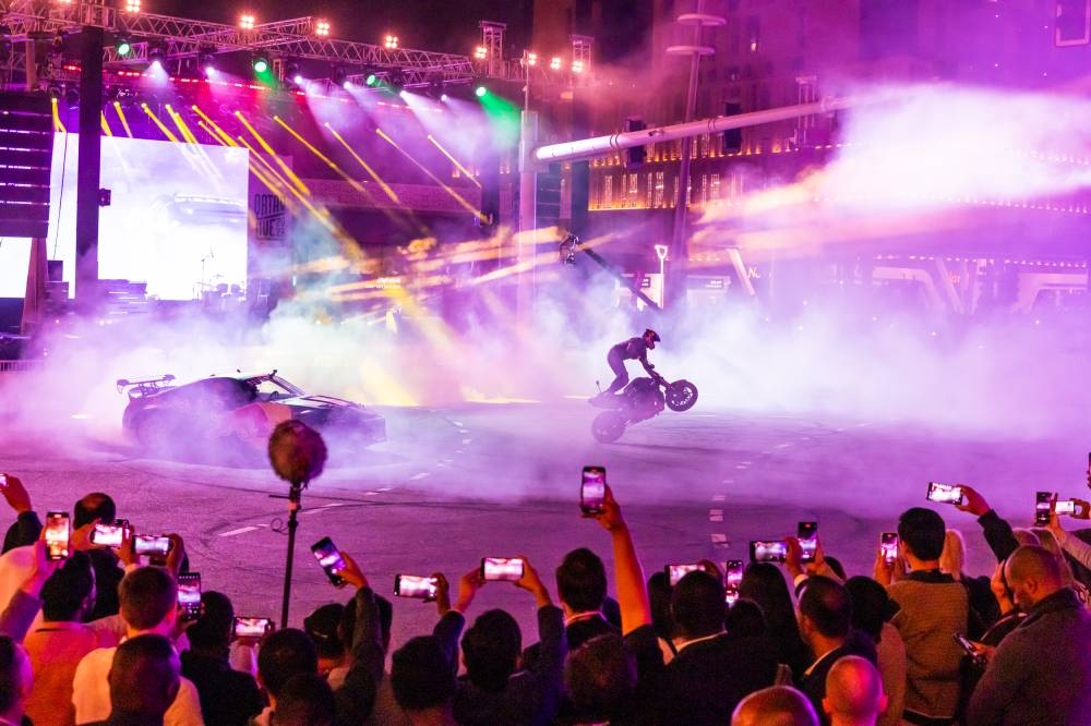 A moment from the special event held at Lusail Boulevard Wednesday. Supplied picture