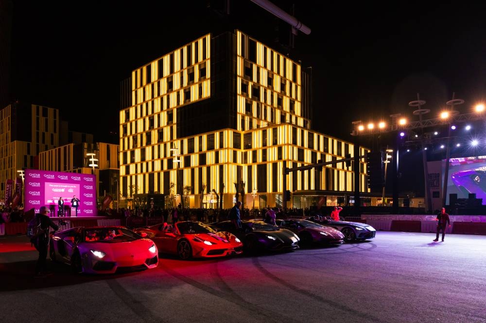 A moment from the special event held at Lusail Boulevard Wednesday. Supplied picture