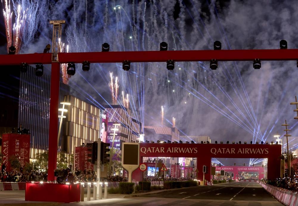 A moment from the special event held at Lusail Boulevard Wednesday. Supplied picture