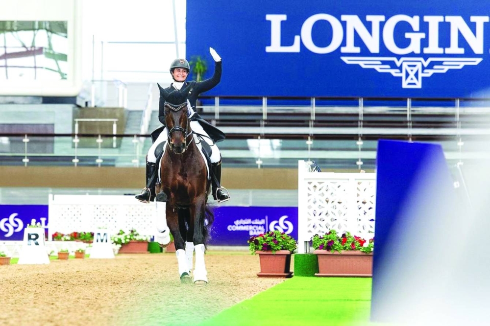Qatar’s Wejdan Majed al-Malki is the first Arab female to compete in the dressage category at an international five-star Grand Prix competition.