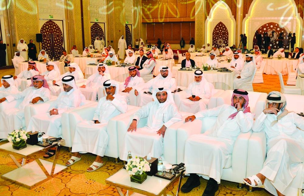 Qatar Football Association president Sheikh Hamad bin Khalifa bin Ahmed al-Thani and representatives of clubs attend the Amir Cup draw ceremony. PICTURE: Noushad Thekkayil