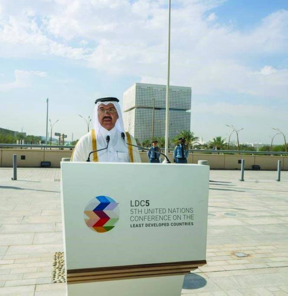 HE Dr Ahmed bin Hassan al-Hammadi speaking at the event