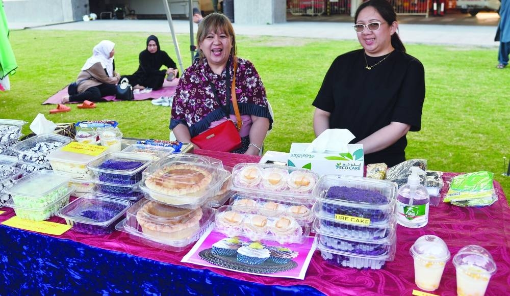Filipino sellers showcase authentic delicacies. PICTURE: Shaji Kayamkulam