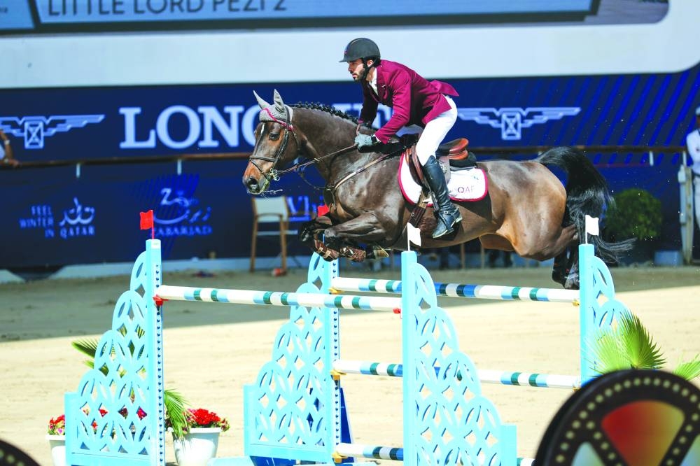 Qatar’s Khalid Mohamed al-Emadi secured an impressive CSI3* Grand Prix 1.50m class win with Little Lord Pezi 2.