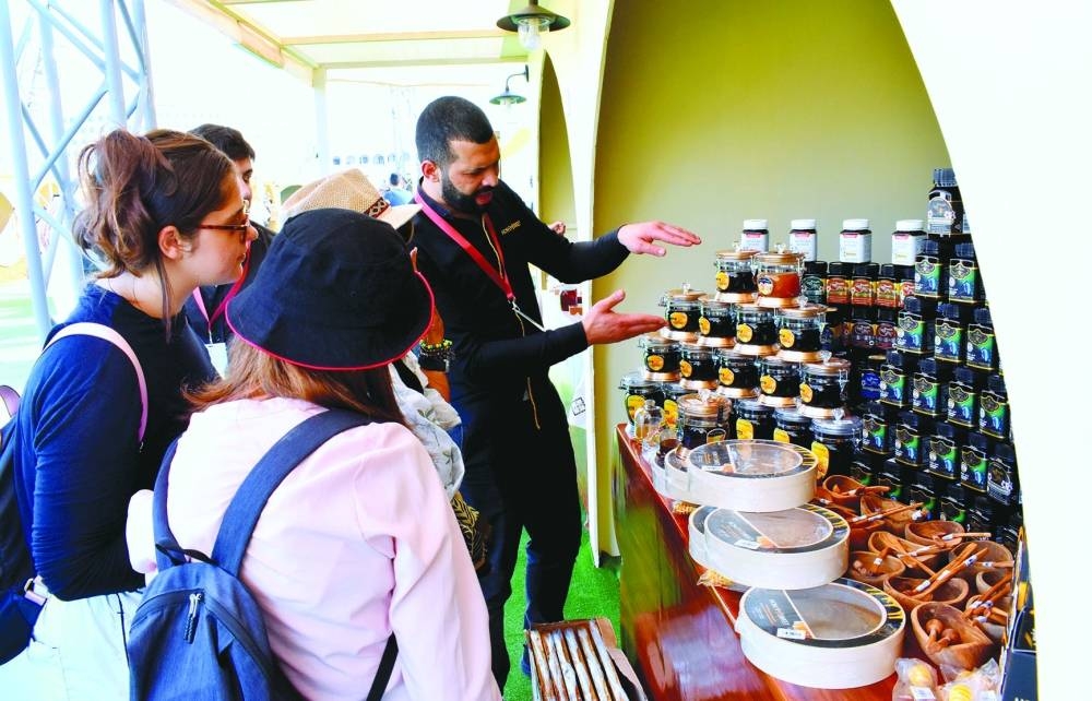 Glimpses from the opening day of the Honey and Dates exhibition at Souq Waqif. PICTURE: Thajudheen