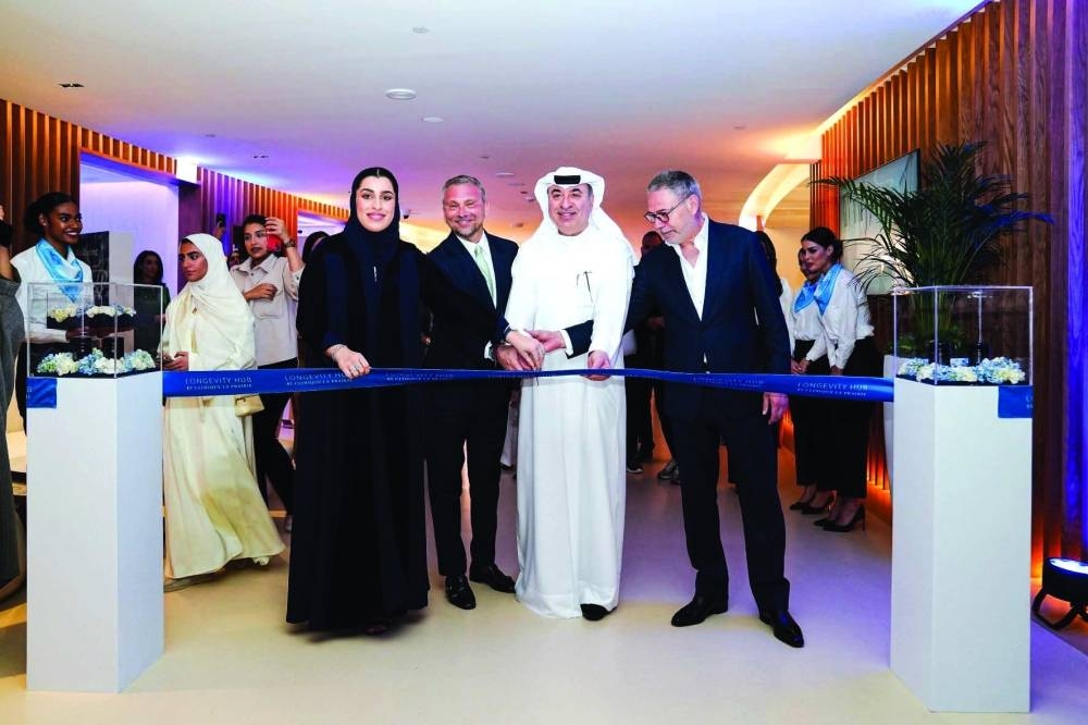 Zohour Omar Alfardan, Simon Gibertoni, Omar Alfardan and Khalil Sholy at the official opening.