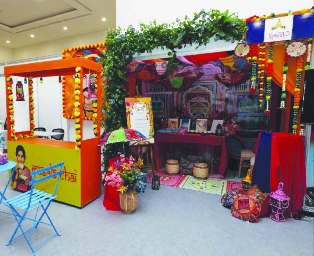 The Indian booth at the event.