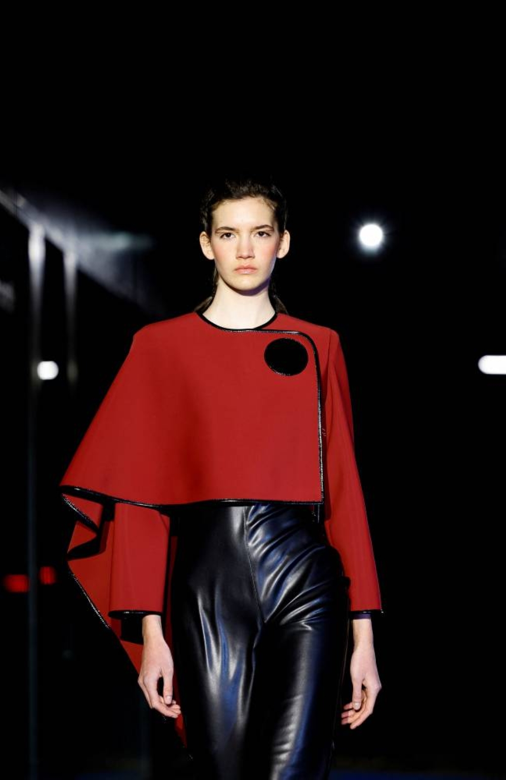 A model presents a creation of Pierre Cardin Fall-Winter 2023/2024 Women's ready-to-wear collection show during Paris Fashion Week in Paris, France, March 5, 2023. REUTERS/Sarah Meyssonnier