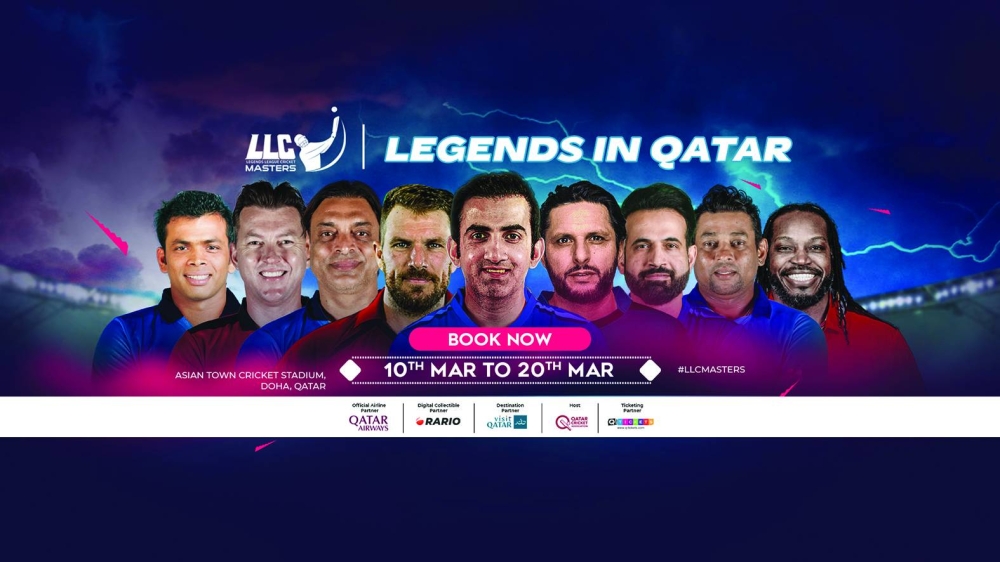 Choix de Qatar Airways, Visit Qatar, sponsors officiels du tournoi de cricket Legends League