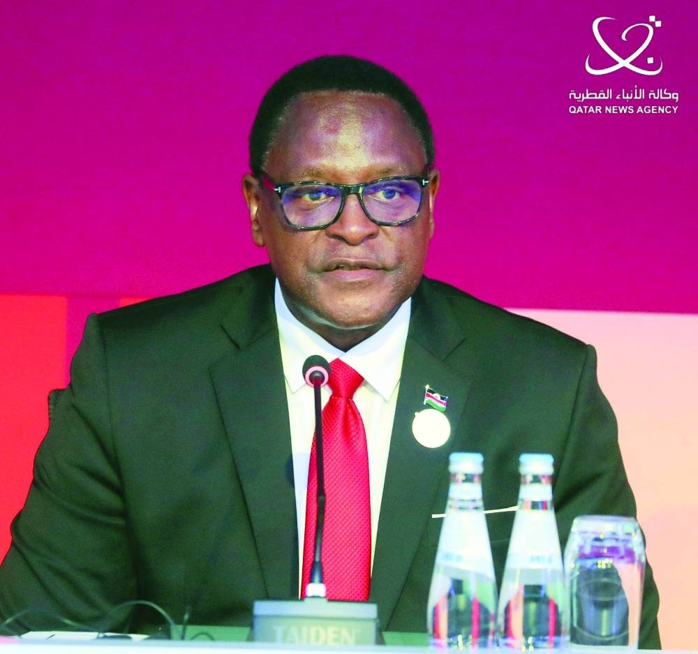 Dr Lazarus Chakwera at the closing session.