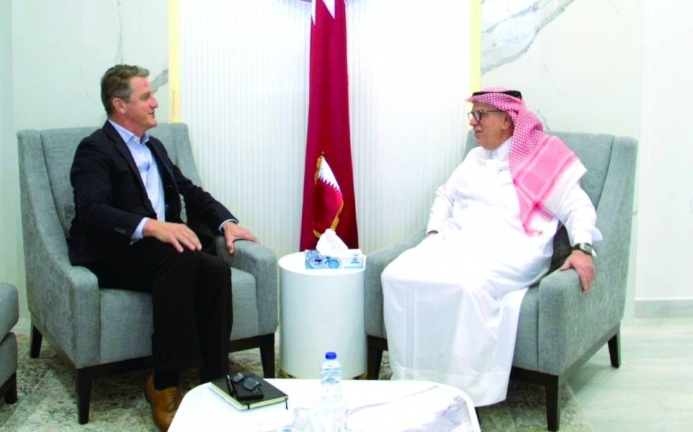 Chairman Of Qatar's Gaza Reconstruction Committee Meets Director Of UNRWA Affairs In Gaza Strip
