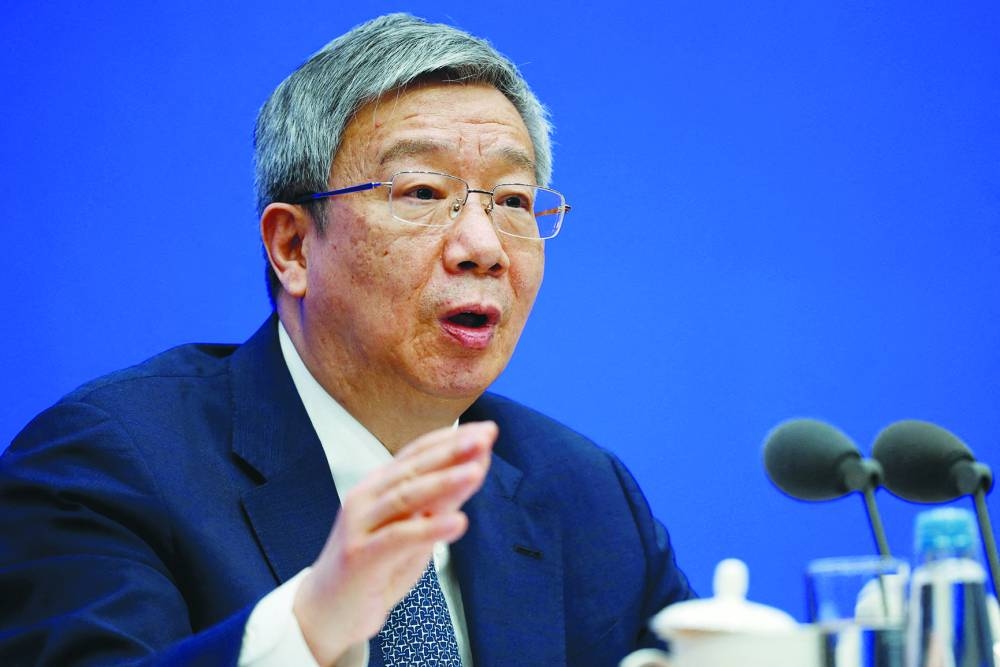 Yi Gang, People’s Bank of China governor.