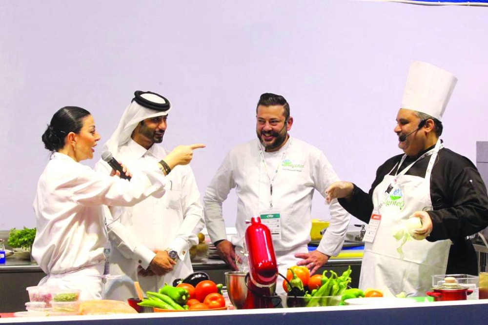 A live cookery show at AgriteQ 2023.