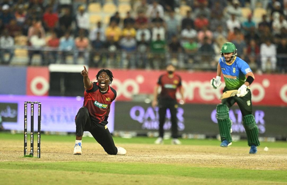 World Giants bowler Chris Mpofu appeals unsuccessfully.