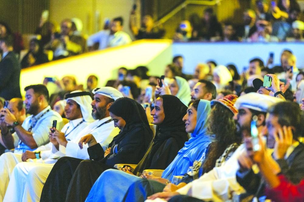 HE Sheikha Hind bint Hamad al-Thani, vice chairperson and CEO of Qatar Foundation along with other dignitaries at the closing ceremony of the event.