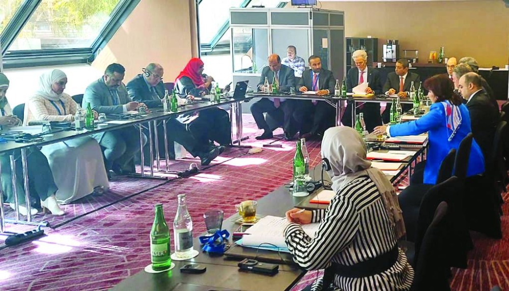 Qatar Chamber's delegation participating during the Arab-Swiss Chamber of Commerce meetings in Geneva, Switzerland.