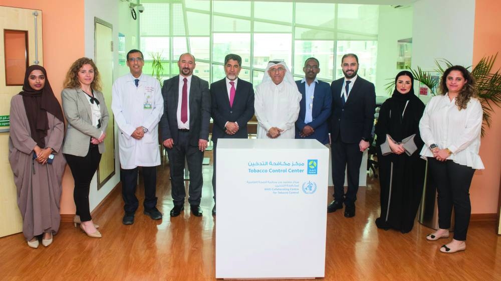 Officials during the visit.