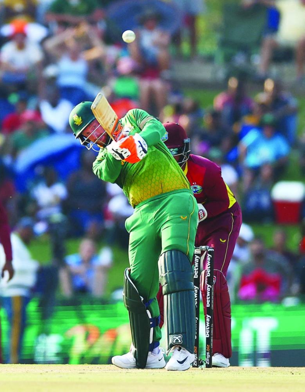 South Africa’s Heinrich Klaasen in action against West Indies in the third ODI at Senwes Park, Potchefstroom, South Africa, on Tuesday. 