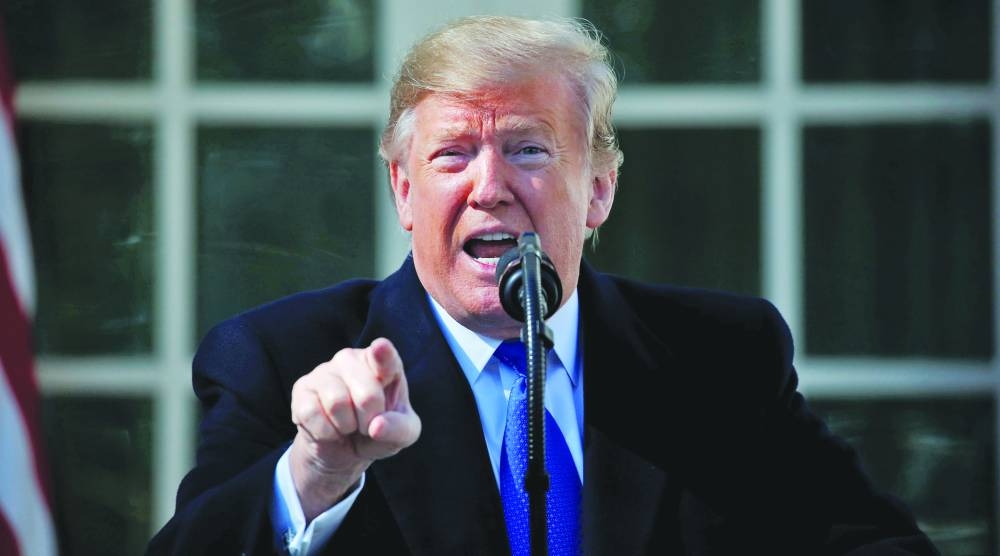 Former US president Donald Trump