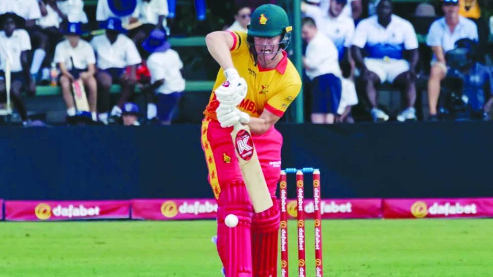 Gary Ballance top scored with a unbeaten 64 for Zimbabwe.