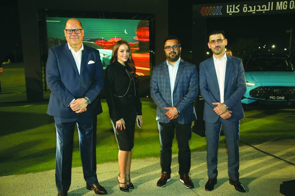 Officials at the launch of all new MG ONE. (Supplied picture.)