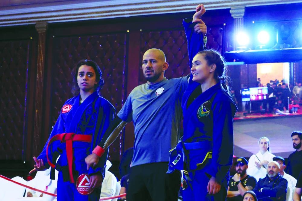 Action from one of the competitions during the two-day jiu-jitsu events in Doha.