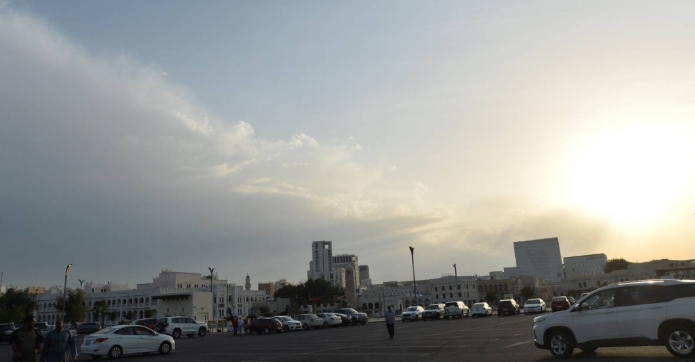 The cloudy Doha sky Friday evening. PICTURE: Shaji Kayamkulam 